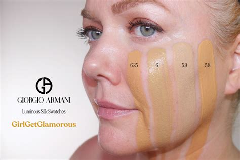 luminous silk foundation swatches